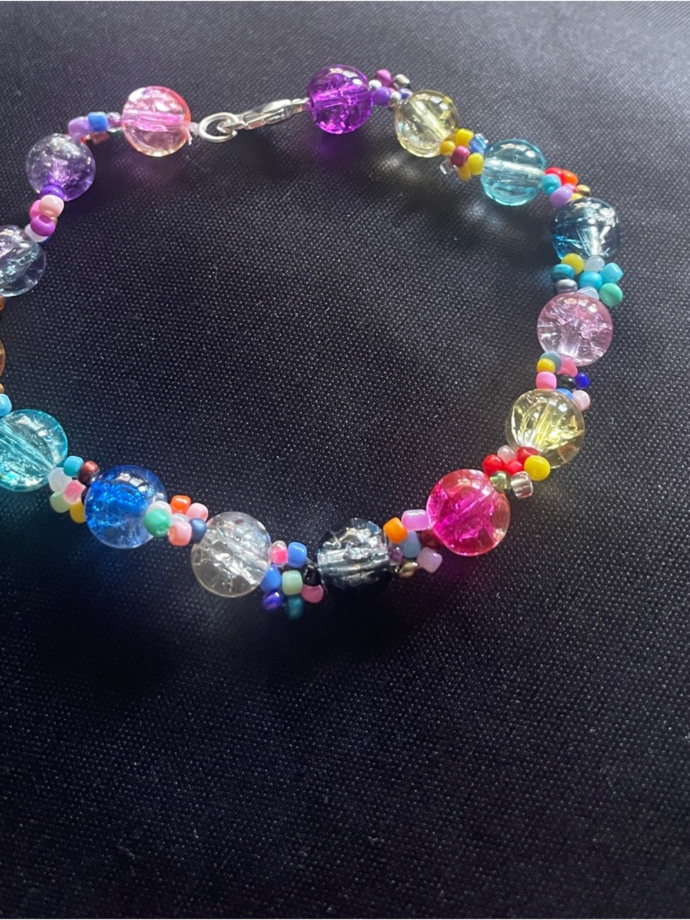 Colorful Multi-Bead Glass Bracelet